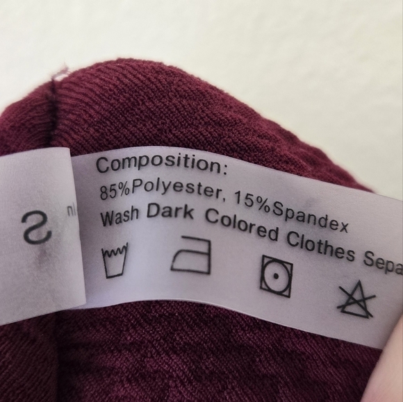 Zaful Bandeau 2 piece Bikini Set Wine Red S / 4 - Picture 11 of 12